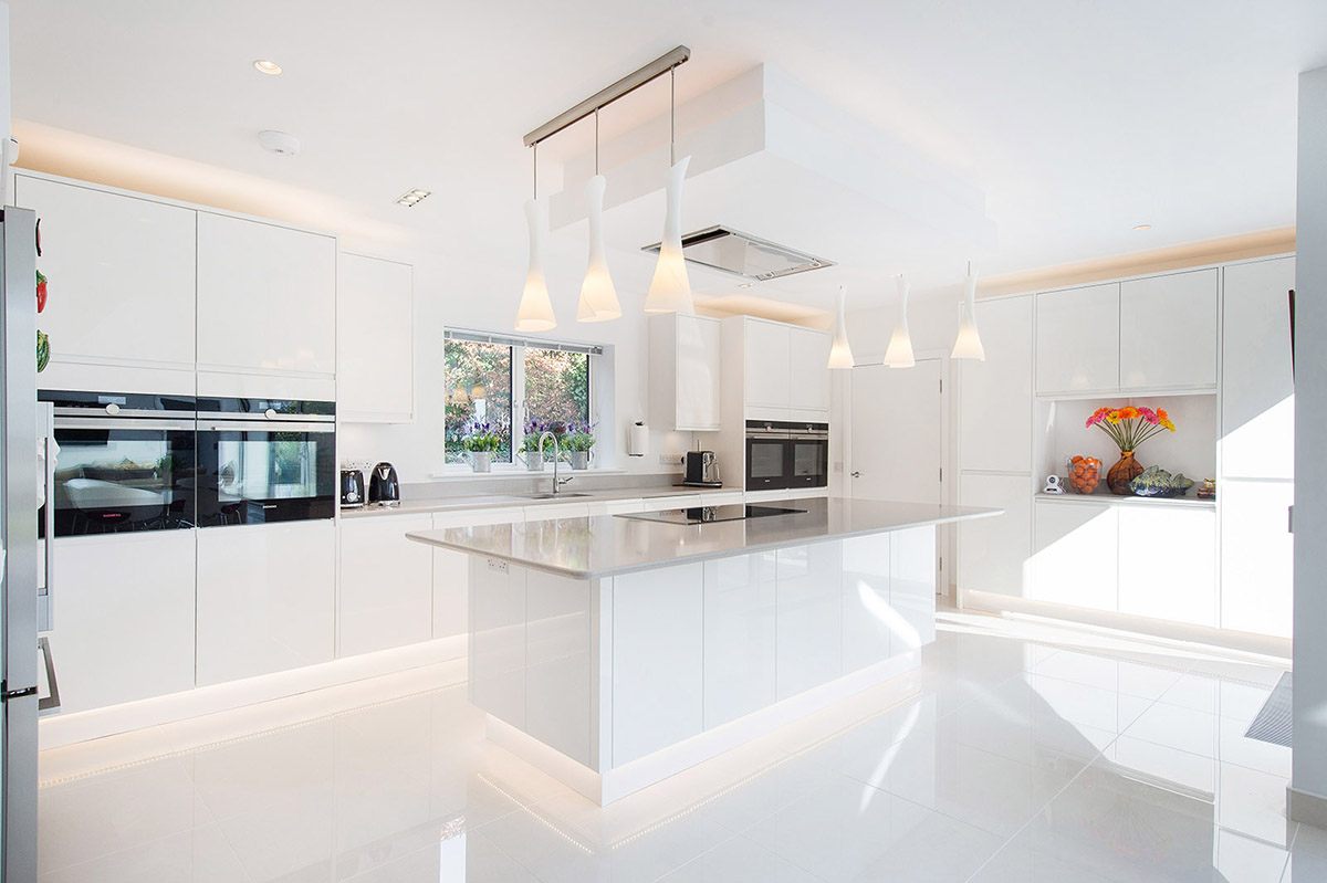 Modern white kitchen